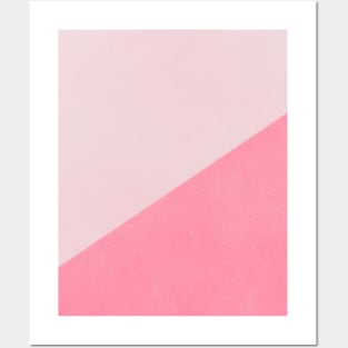 Pink Color Block Boho Minimalist Posters and Art
